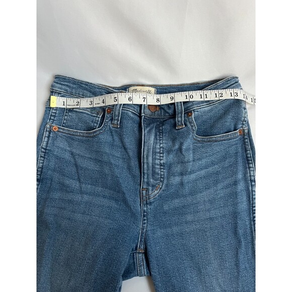 Madewell 10" High-Rise Skinny Crop Jeans Medium Wash 27 Ankle Womens Classic - Picture 7 of 9